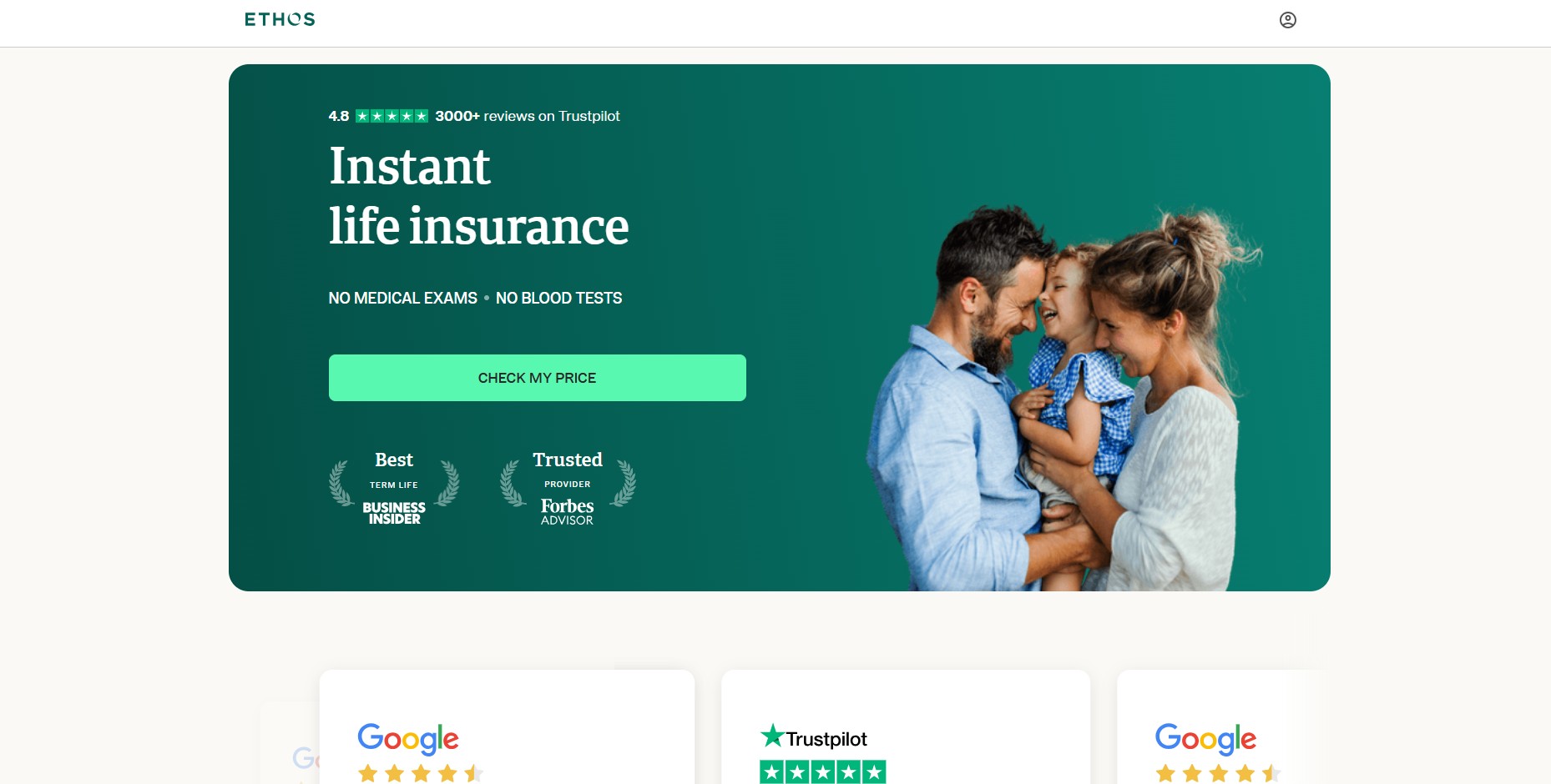 ethos insurance term